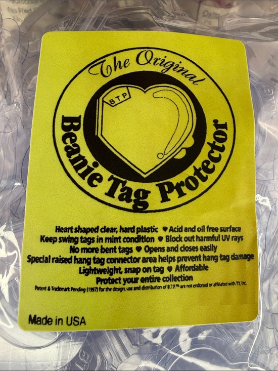 Ty Other - ❤️100x - TY BEANIE BABY / BEANIE BOO HANGTAG PROTECTORS❤️